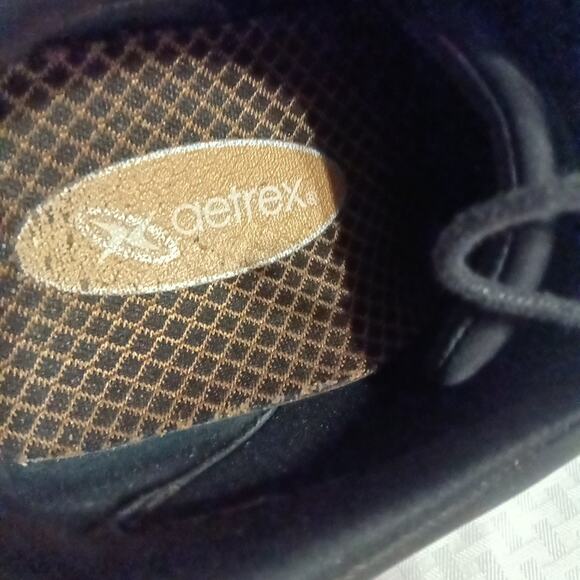 Drew Womens Tulip Sneakers In Black Leather 8.5 M Comfort Walking Shoes Lace Up - Picture 5 of 8